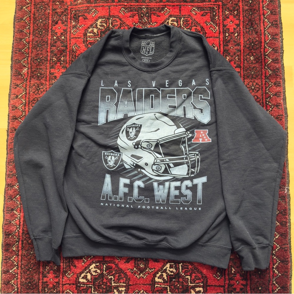 Las Vegas Raiders NFL Y2k Crewneck Sweatshirt Mens M
